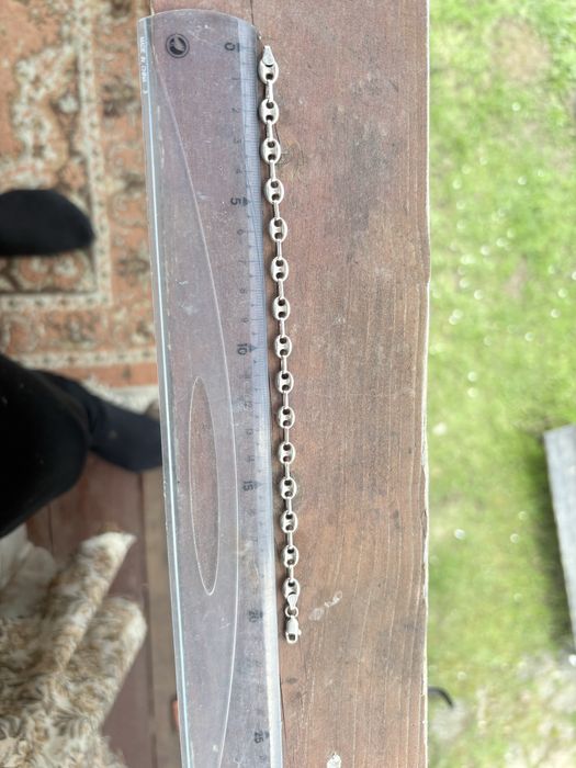 Brățară argint 925 masivă, model deosebit Anchor / Gucci