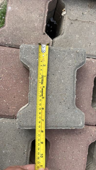 Pavele model dublu T - 6 cm - second hand