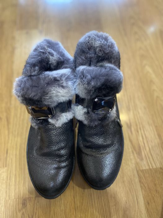 Дамски боти , естествена кожа, 39 номер