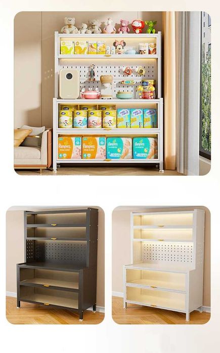 Буфетный шкаф для кухни с полками и дверцами\polkali bufet shkafi bor