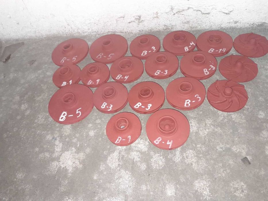 Работни колела (турбини) за помпи Вида