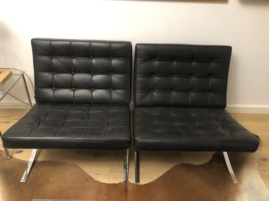 Set BARCELONA,piele+chrome,design  KNOLL :