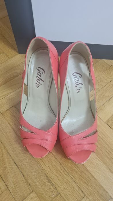 Pantofi toc 13 cm piele naturala 35