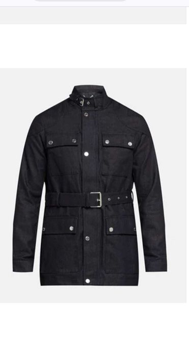 Яке Michael Kors /дълго/ междусезонно палто, индигово синьо (Размер L)