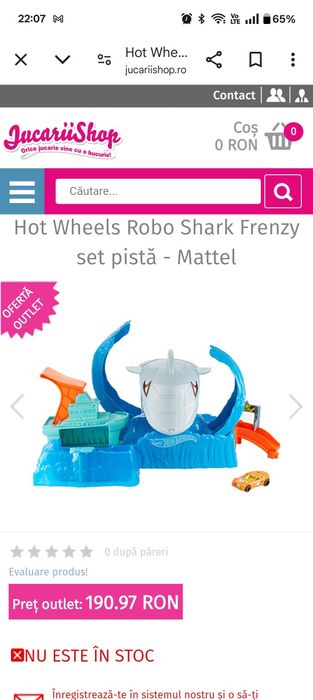Pista Hot Wheels Robo Shark