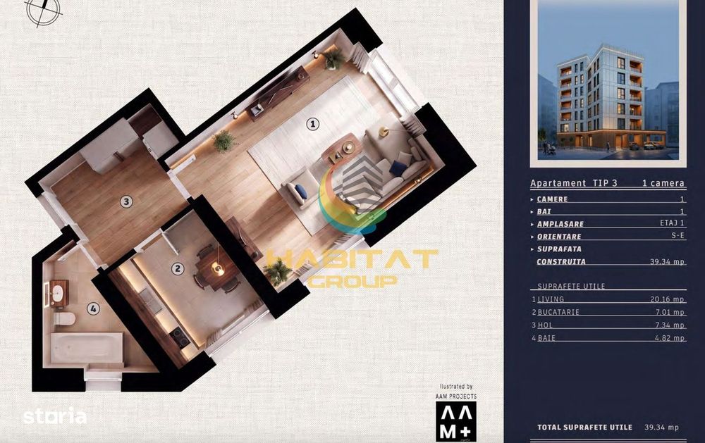 Vânzare Garsoniera LUX 40 mp - Tineretului | Palatul Copiilor \ BLOC 2
