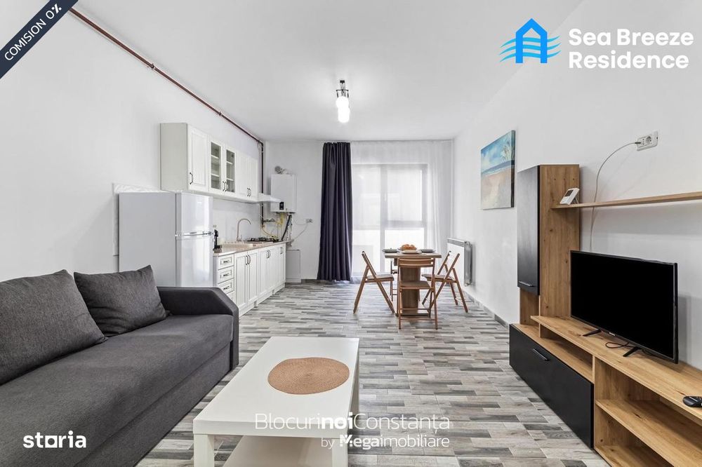 #Apartament mobilat | dressing și terasă 10m² | Sea Breeze Mamaia Nord