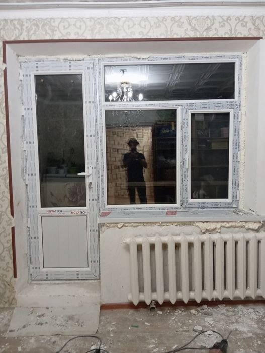 Пластик терезе, есік, витраж,