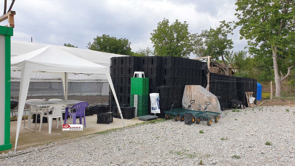 Дворно място с оранжерии в с. Михалци