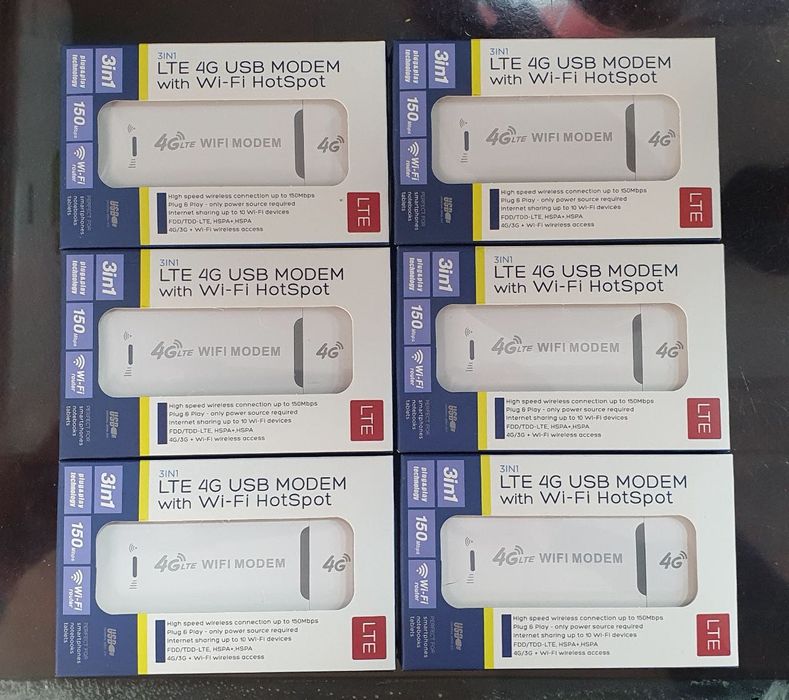 4g Wi-Fi модем
Скорость
LTE 150 Мбит/с 3в1