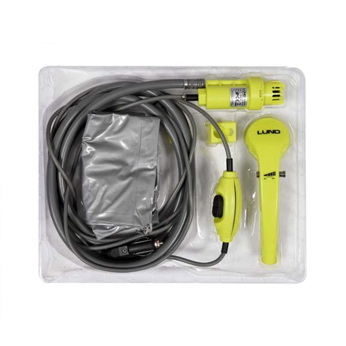 Преносим портативен къмпинг душ за автомобил 12V, с помпа