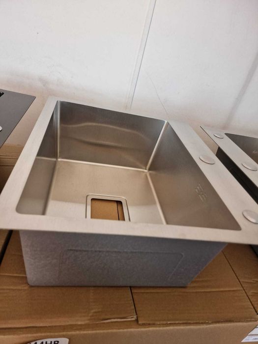 Lichidare stoc chiuveta bucatarie inox 50x44 gri Satin