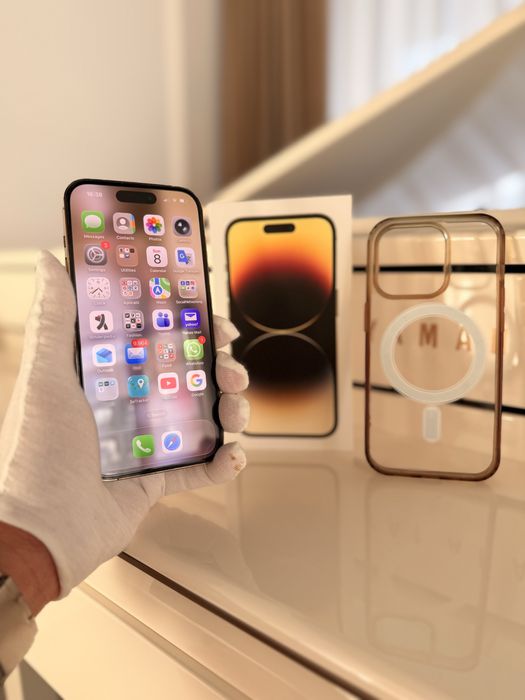 iPhone 14 Pro, Gold, 256 Gb, ca nou, neverlocked, full box