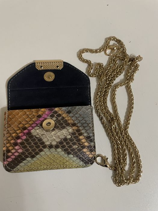 Клатч из натуральной кожи питона