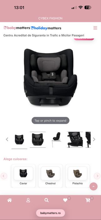 Scaun auto Nuna Caviar( negru)