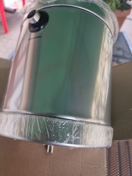 Vas flotor inox 5 l/ vas asistent 5 litri pentru panoul solar nepresurizat, nou, cu garnitura