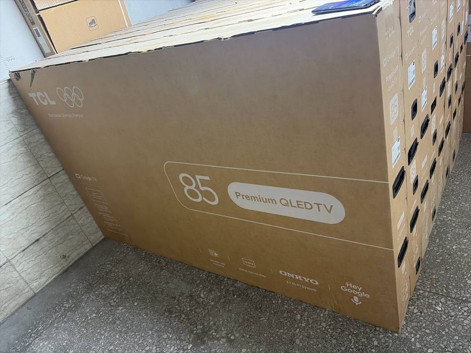 TCL 75 и 85 дюймов, доставка бесплатно 24/7