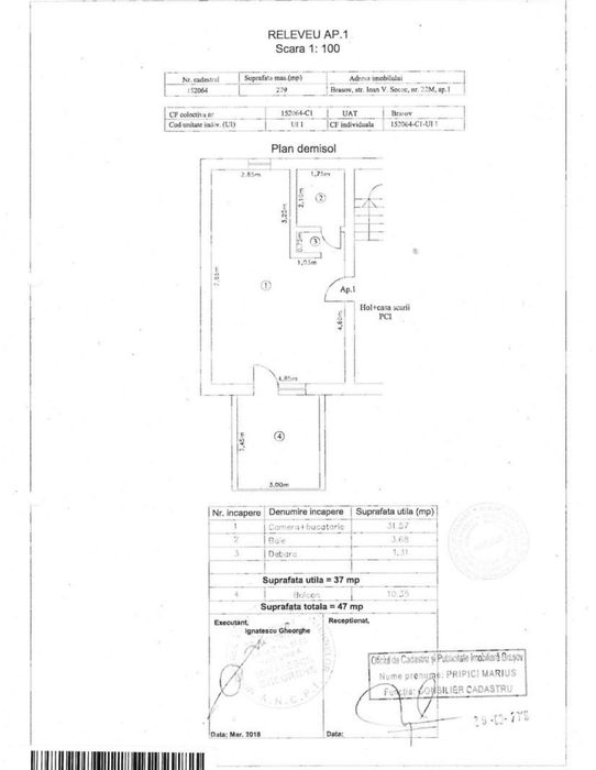 Proprietar vând Garsonieră Modernă + Ters. Prop 10mp /Coresi/Tractorul