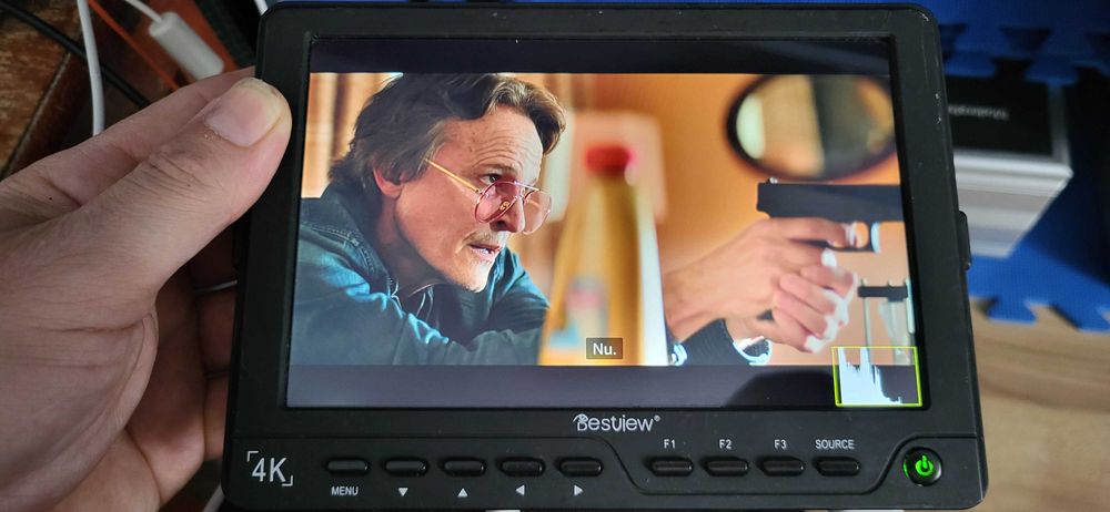 Monitor Bestview de 7 inch (model Bestview S7 4K Field Monitor), conceput pentru utilizare cu camere video și DSLR