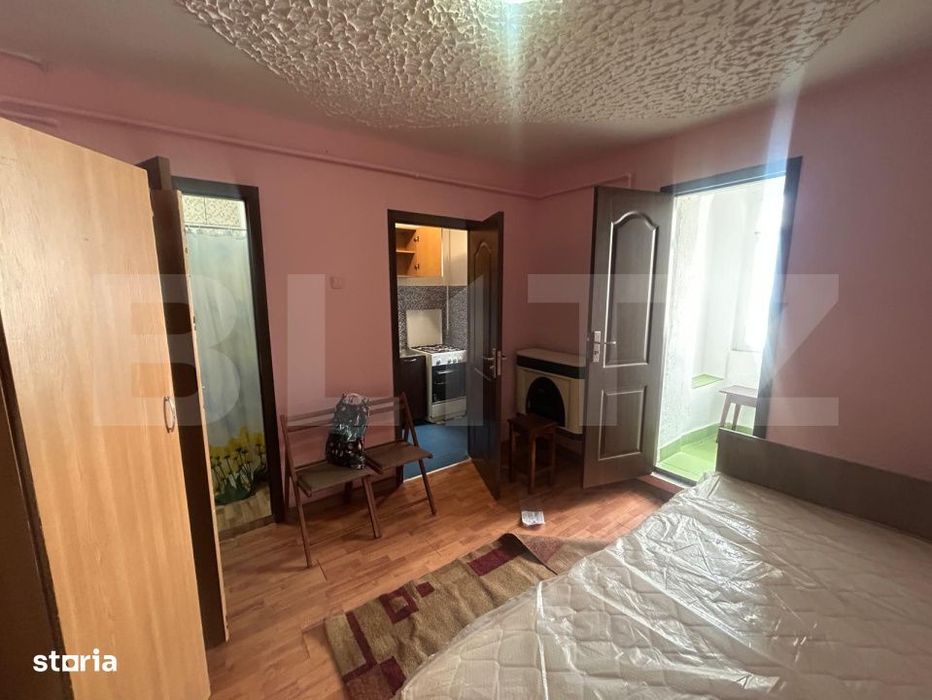 Garsoniera, etaj 2, 25 mp, toate utilitatile, zona Micro 6