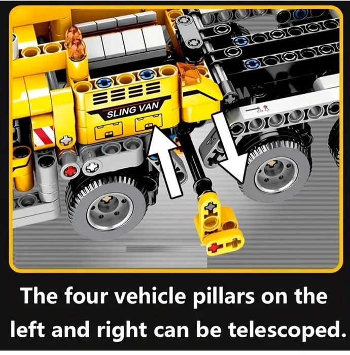 Конструктор автокран за строителство кола за игра