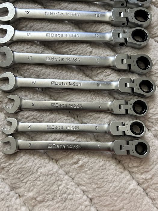 SET DE 13 CHEI COMBINATE CU CLICHET CU CAPĂT ROTATIV