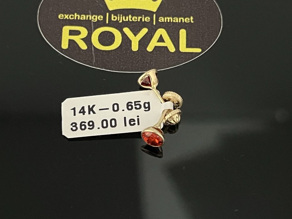 Bijuteria Royal CB : Cercei dama aur 14k 0,65 grame