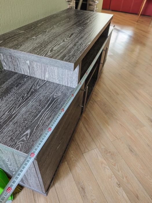 Тумба под ТВ, темно серая