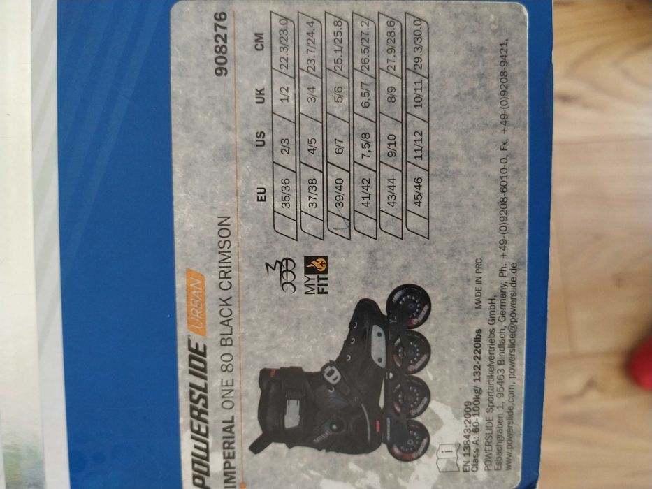 Ролери Powerslide Imperial One 80 размер 39/40