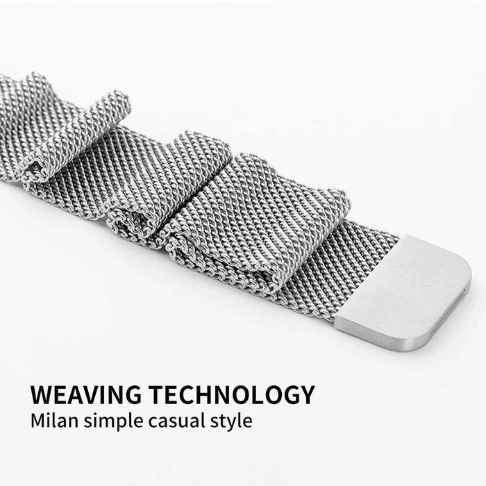 Curea metalica milanese loop cu prindere magnetica ceas Apple Watch 7 8 6 5 4 SE 42/44/45mm