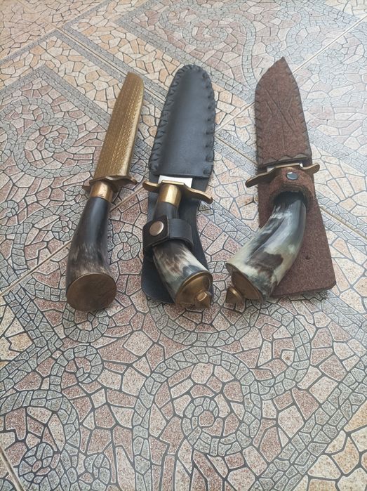 Стар български ловен нож 3 броя