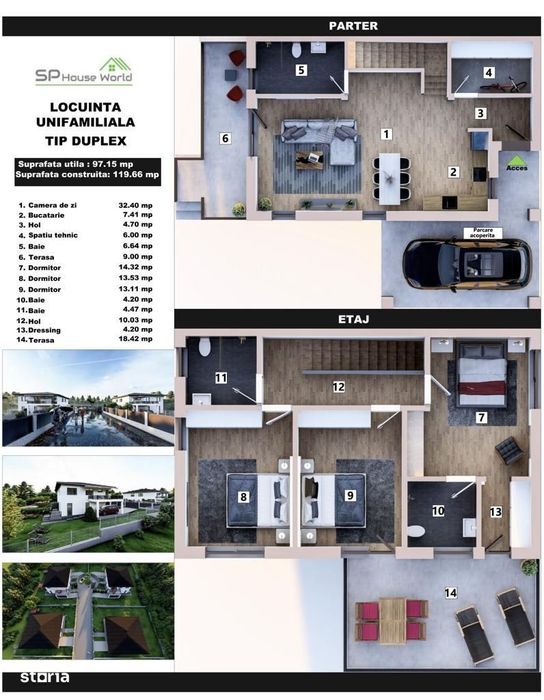 De vanzare Duplex Corusu