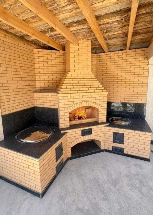 Казан ошак, Барбекю зона