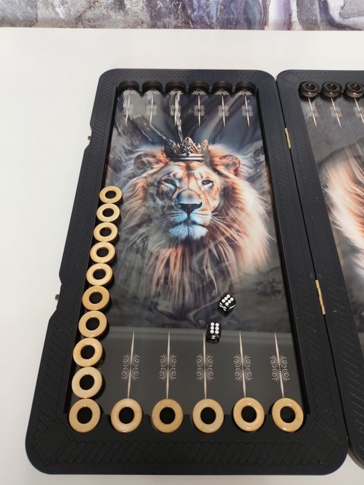 Нарды. Ручная работа. Внутри стекло