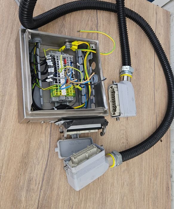 Cutie conexiuni inox pentru automatizări industriale + ILME / Harting 16 pini