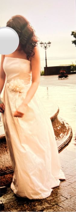 Свадебное платье из 100% шелка