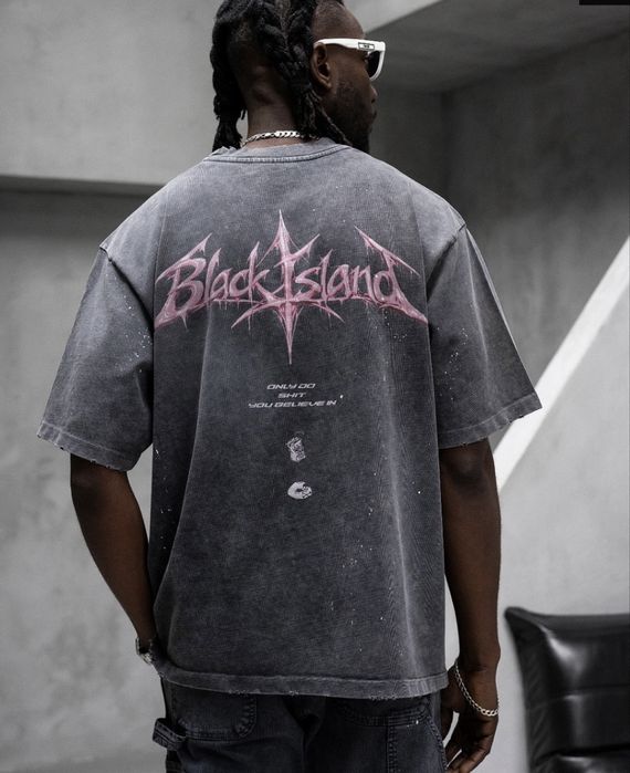 Мъжка овърсайз тениска в цвят графит – ONLY DO – 2004