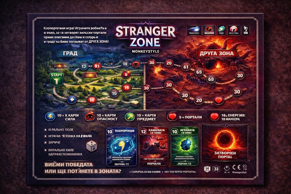 Семейна настолна игра STRANGER ZONE – 2–6 играчи