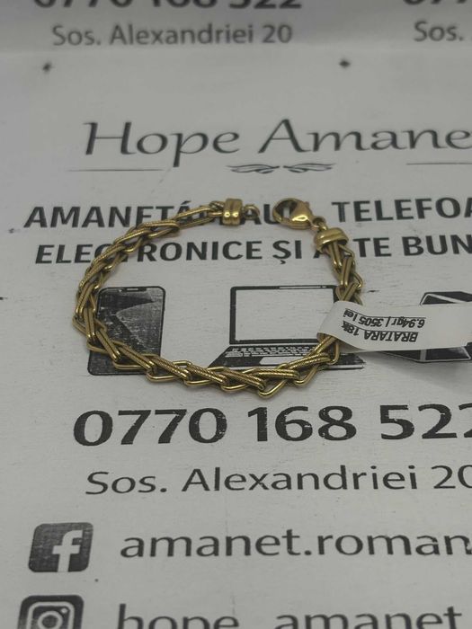 Hope Amanet P1/BRATARA AUR 18K/COD 88919/16cm / 6.94 gr