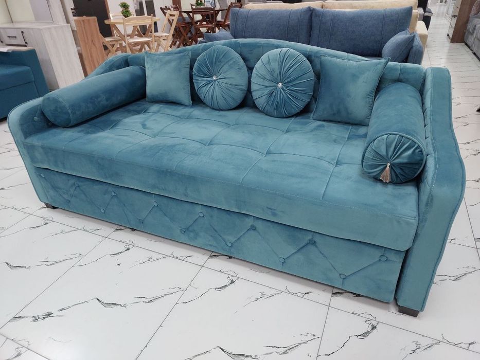 Диван раскладной с выдвижным механизмом делфин