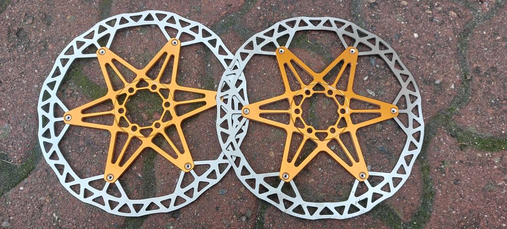 Set discuri (2buc) KCNC Kasditor 203mm auriu NOU