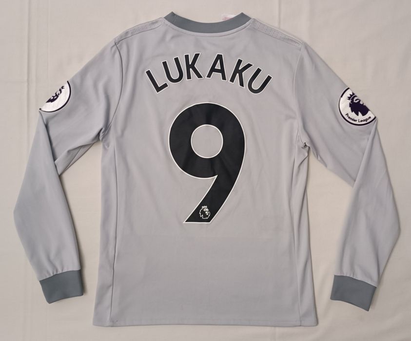 Adidas Manchester United #9 Lukaku Third Jersey оригинална тениска ръст 140-152см Адидас Манчестър Юнайтед #9 Лукаку фланелка футбол