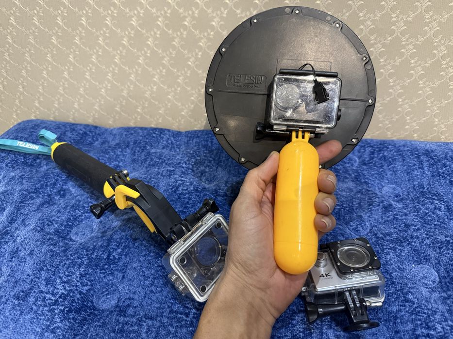 * экшен камера 4К с комплектом для дайвинга не дорого!