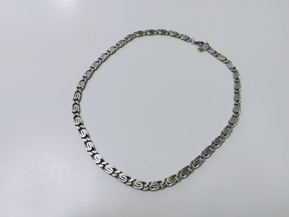 Colier bizantin vechi, anii 1950-1960, placat cu argint, copii