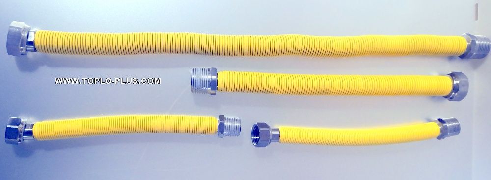 Мека връзка за газ 3/4 м/ж 300-600мм