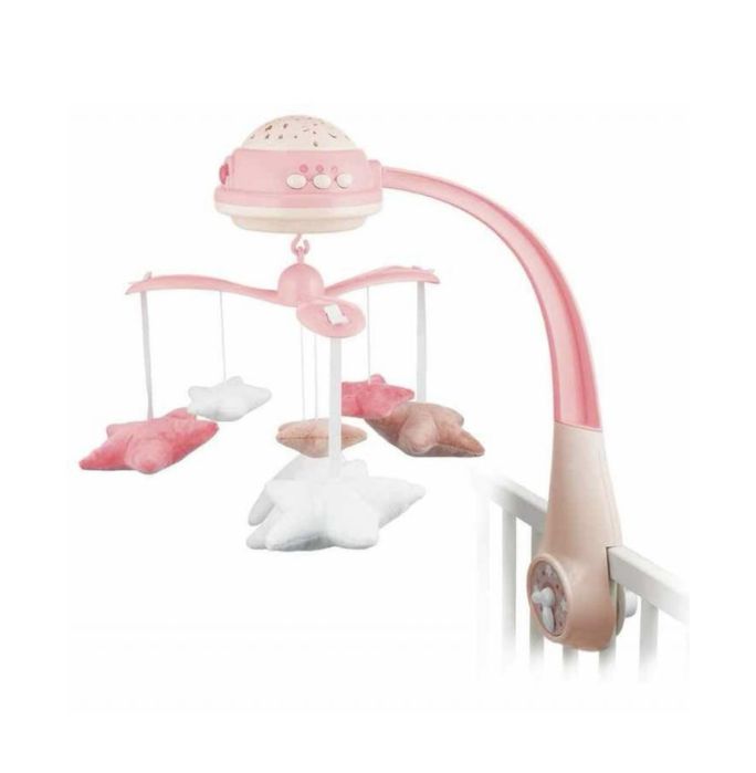 Музикална въртележка с проектор Canpol - Розова