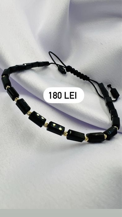 Bratari cu snur si elemente din aur 14k