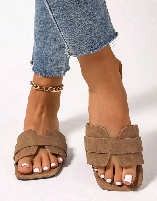 Чехли хит шапка очила жълти чехли каяво оранжево