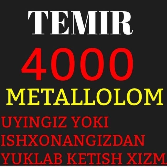 Metallom olamiz metallolom metalom