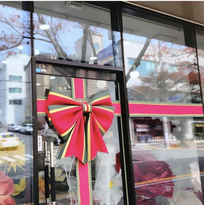 Новогодний бант для оформление елки